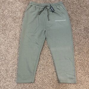 PrettyLittleThing Sage Green Wide Leg Pants